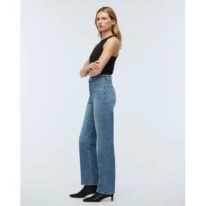 Madewell 90s Straight Leg Jeans High Rise Light Wash Magic Pockets W23 NEW